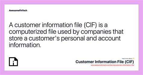Customer Information File 的图像结果