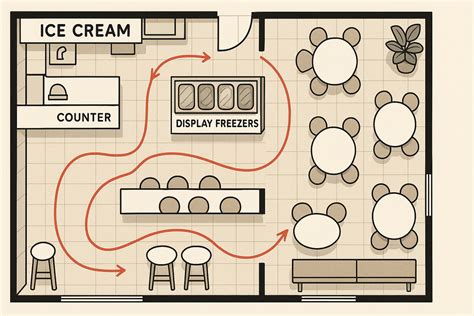 Ice Cream Shop Floor Plan: Designing an Efficient and Inviting Space ...