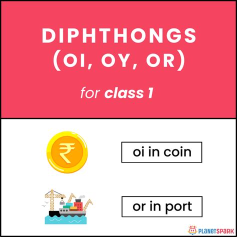 Diphthongs Sound – Class 1 Phonics Worksheet | PlanetSpark