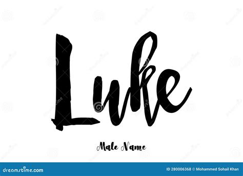 Luke Name Lettering Tinsels Vector Illustration | CartoonDealer.com ...