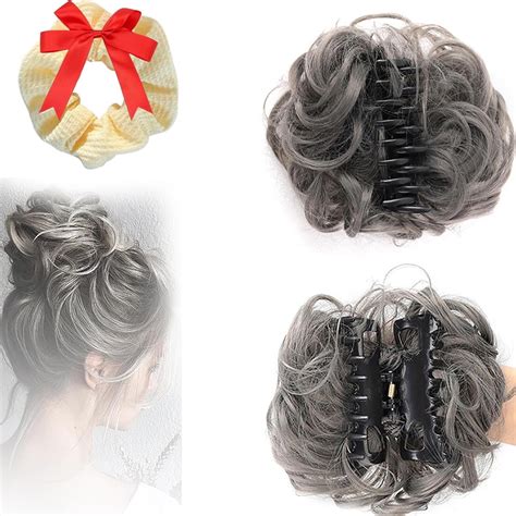 Meetitsneeds Bun Extension Hair Clips, Bun Extension Clips for Women ...