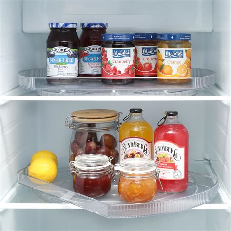 Buy LAMU Lazy Susan Organizer for Refrigerator 16.5''x11'' Rectangular ...