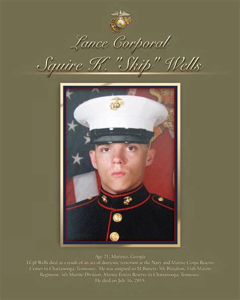 Wells, Lance Cpl. Squire K. "Skip" > U.S. Marine Corps Forces Reserve ...