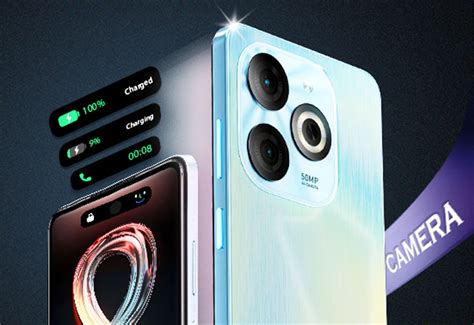 Infinix Smart 8 copies Dynamic Island and camera layout of the Apple iPhone 15 Pro ...