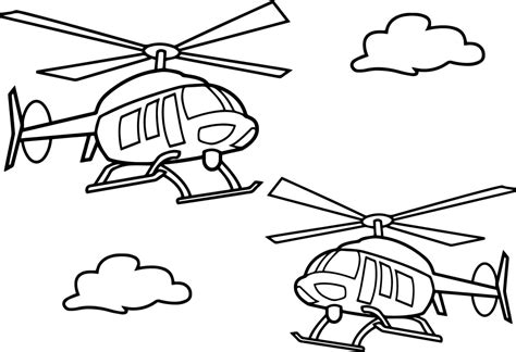 Helicopter coloring pages - Printable coloring pages for Kids