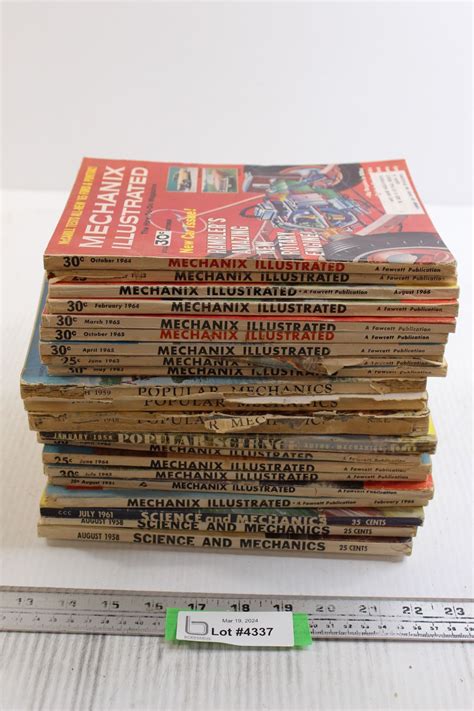 (21) Mechanics Books - Mechanix Illustrated and Science and Mechanics