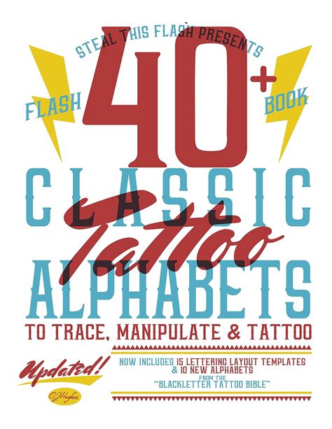 40 Classic Tattoo Lettering Alphabets: Steal This Flash Presents eBook ...