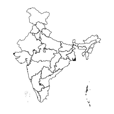 Sketch Of India Map