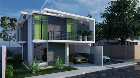 Casa de 8x10 DOS Plantas 3 RECAMARAS Fachadas de Casas Modernas - CASA ...