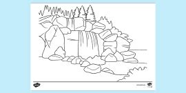 River Colouring Sheet | Colouring Sheets