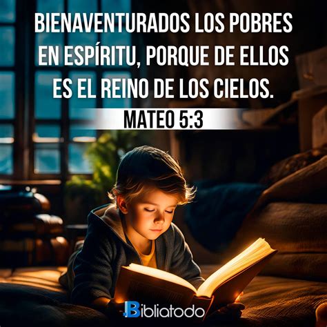 Mateo 5:3 RV1960 - Versículo del Día