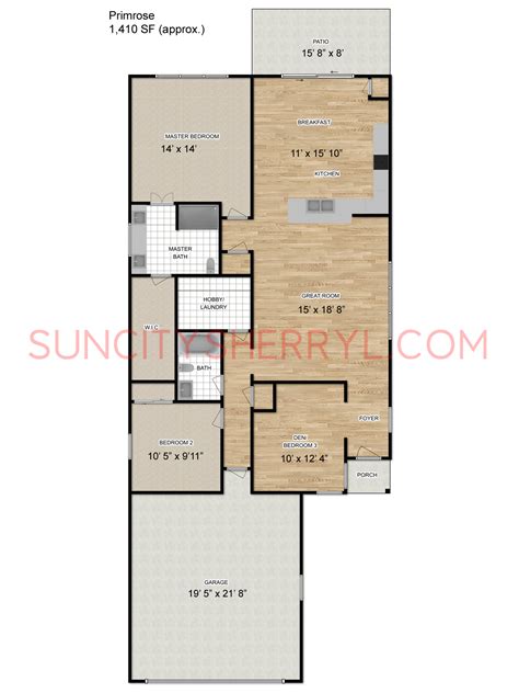 Sun City Hilton Head Floor Plan Primrose