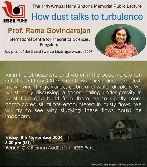 The 11th Annual Homi Bhabha Memorial Public Lecture Event - IISER Pune