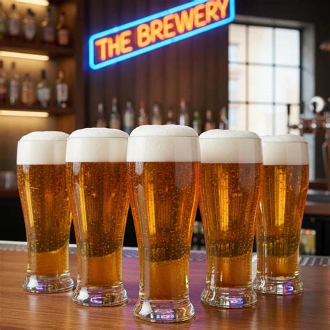 Transparent Beer Glass Set of 6 - 460ml | Black Carrot – BlackCarrot