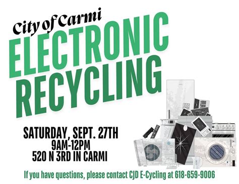 City of Carmi Electronic Recycling, 520 N Third St, Carmi, IL 62821, 27 ...