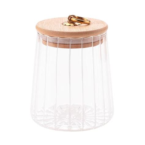 Buy UMAI Borosilicate Glass Jar With Bamboo Lid Kitchen Organizer Items ...