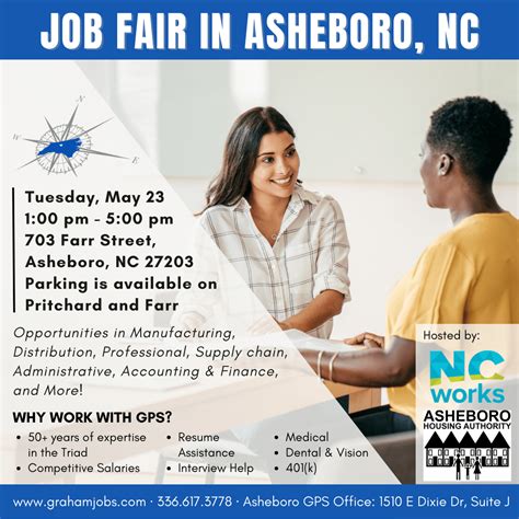 Asheboro Job Fair on May 23, 2023 - Graham Personnel Services
