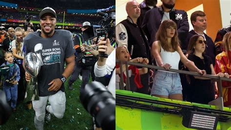 Saquon Barkley reacts on Taylor Swift getting booed by Eagles fans ...