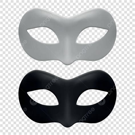 Realistic Metallic Carnival Mask Set For Halloween And Parties Vector ...