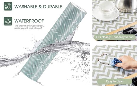 Star Work Non Adhesive Shelf Liners For Kitchen Cabinets,Non Slip ...