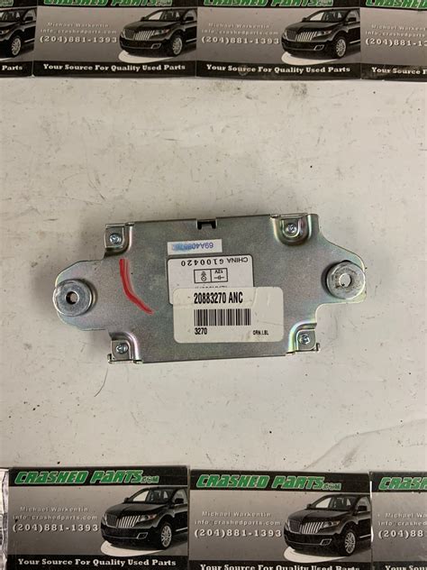 Chevrolet Equinox Active Noise Cancellation Part # 20883270