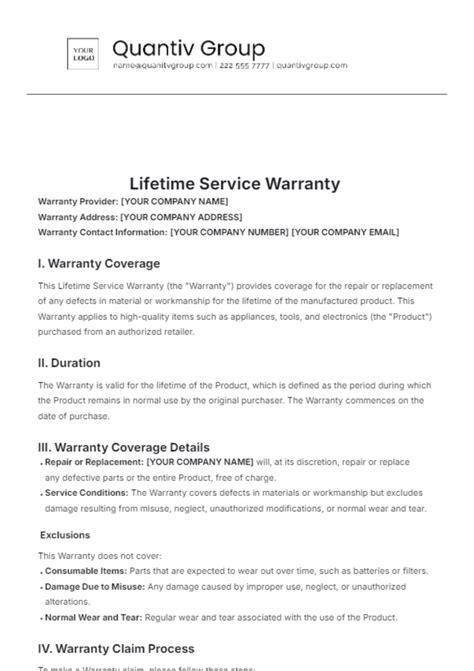 Free Used Car Warranty Template to Edit Online