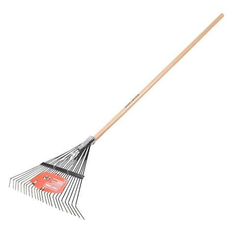 CRAFTSMAN 24-in Steel Leaf rake with Wood Handle in the Lawn & Leaf ...