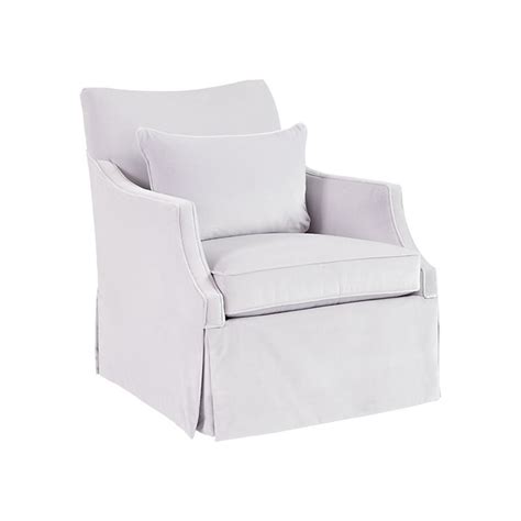 Larkin Swivel Glider in Suzanne Kasler Signature Velvet Fog