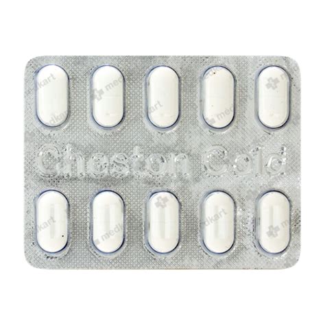 CHESTON COLD TABLET | Uses, Price, Side Effects & Generic Alternatives ...
