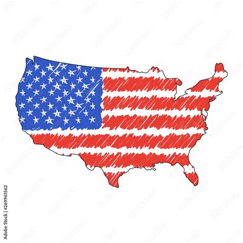 America Map Drawing 的图像结果