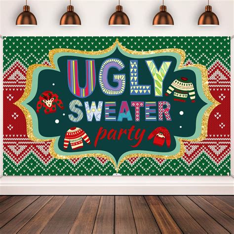 Amazon.com: Ugly Christmas Sweater Party Decorations - Ugly Sweater ...