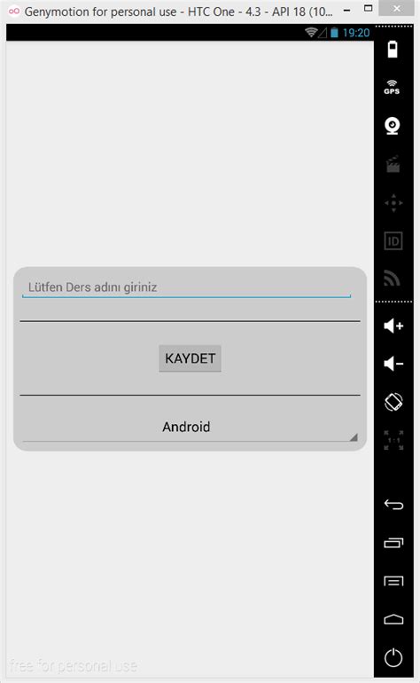 How to Use Spinner in SQLite in Android Studio 的图像结果