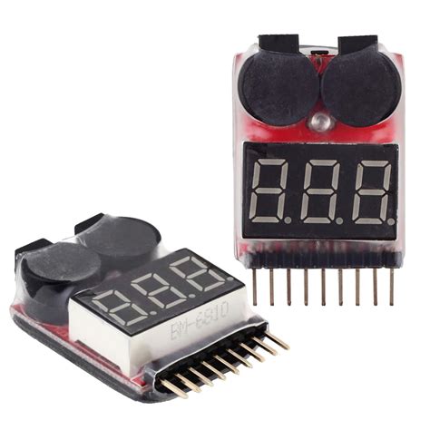 Wishiot RC 1-8s Lipo Battery Voltage Tester Low Voltage India | Ubuy