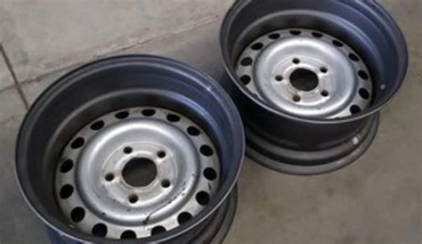 Custom Built Steel Wheels Slotted Steel Wheel (White) VW 5 Bolt