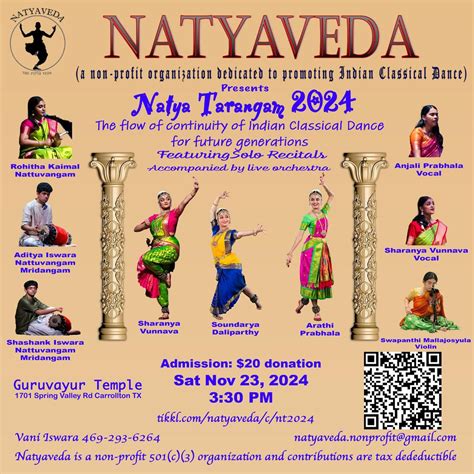 Natya Tarangam 2024 - The flow of continuity of Indian Classical Dance ...