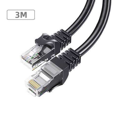 ESSAGER 3m High Speed Ethernet Cat 6 Lan Cable RJ 45 Internet Network ...
