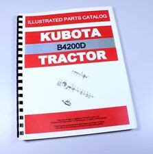 Buy Kubota B4200d Tractor Parts Assembly Manual Catalog Exploded Views ...