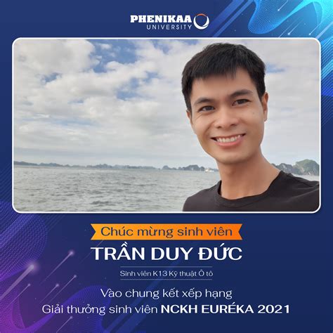 Sinh viên Trần Duy Đức vào vòng chung kết xếp hạng Giải thưởng sinh ...