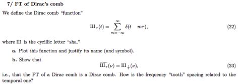 Image result for Dirac Comb Applications
