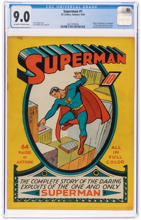 Superman #1 CGC 9.0 Sells for $9.12M at Heritage; Sets New World Record ...