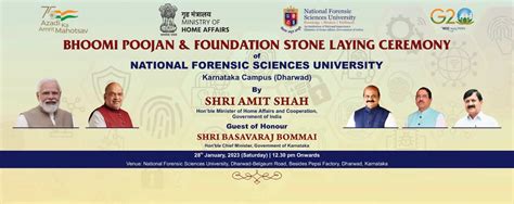 Bhoomi Poojan and foundation stone laying of 9th National Forensic ...