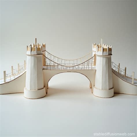 Stable Paper Bridge Design | Stable Diffusion Online