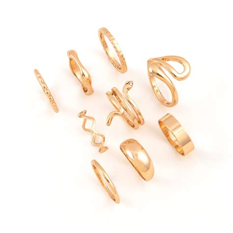 Shining Diva Fashion Latest Stylish Metal Boho Midi Finger Rings for ...