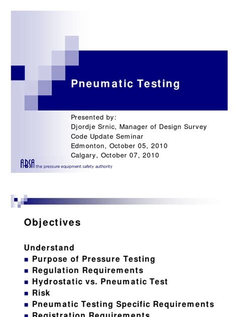 Image result for Pneumatic Testing