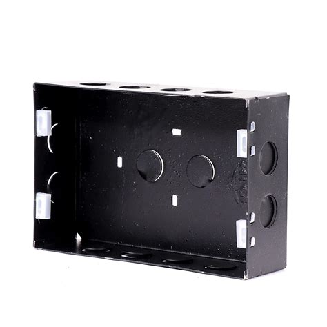 DP-12-Modular-18-Guage-Powder-Coated-Black-Metal-Box