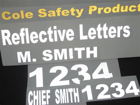 Buy Custom Highly Reflective Vinyl 2.0 Inch Letters/Numbers - 8 colors ...
