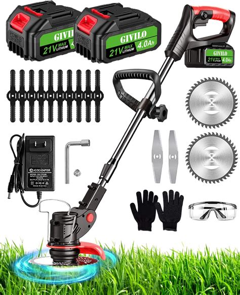 Amazon.com : Electric Weed Wacker Cordless, 21V Weed Cordless Eater ...
