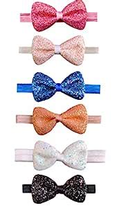 ANNA CREATIONS Multi-coloured hairband Elastic Hair Accessory (Set of 6 ...