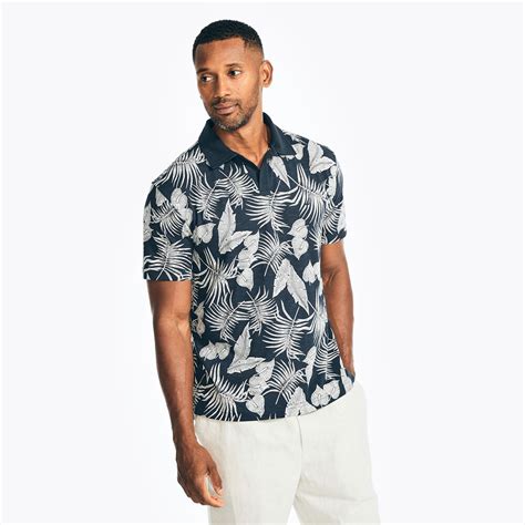 SUSTAINABLY CRAFTED RELAXED FIT PRINTED POLO | Nautica