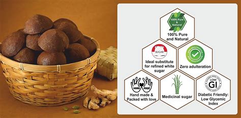 Aranyaka Pure Organic Palm Jaggery Blocks |1000 Grams |100% Natural (No ...
